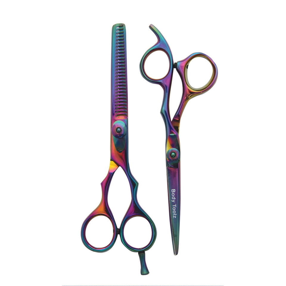 Rainbow Titanium Shear Duo Salon Innovations